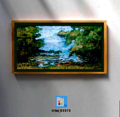tranh sơn mài 009-Nguyễn Hổ (50x120)