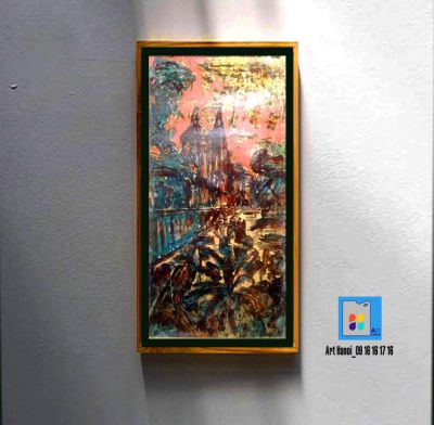 tranh sơn mài 002-Nguyễn Hổ (60x120cm)