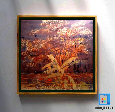 tranh sơn mài 003-Nguyễn Hổ (61x61cm)