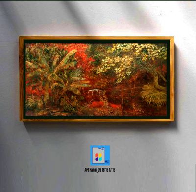 tranh sơn mài 005-Nguyễn Hổ(60x120cm)